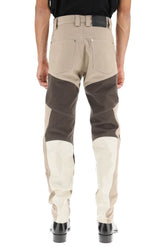PATCHWORK PANTS IN COTTON AND VINYL